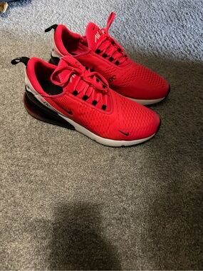 Nike Men’s ' Air Max 270 Red Athletic Shoes